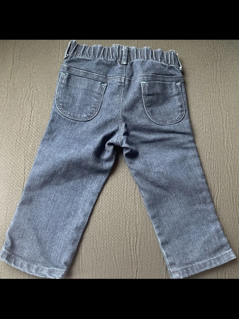 Gymboree Dark Blue Girls' Jeans with White Floral Embroidery